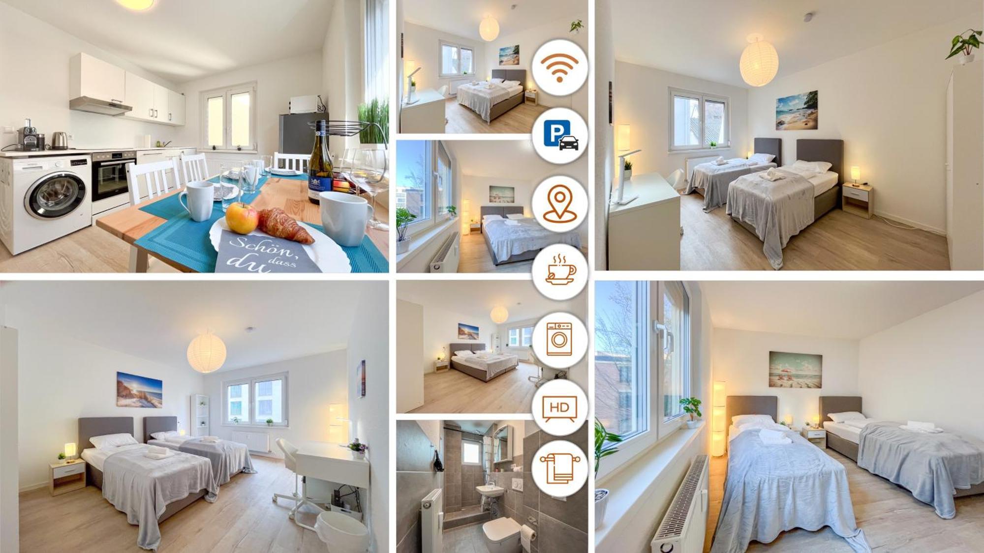 Rosenberg-Suites - Zentral, Stellplatz, Grosse Terasse, Business & Privat 海尔布隆 外观 照片